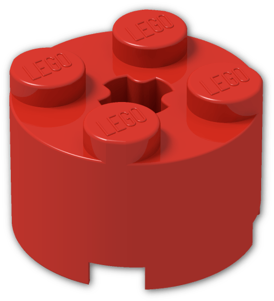 Brick 2 X 2 Round - Plastic Clipart (800x600), Png Download