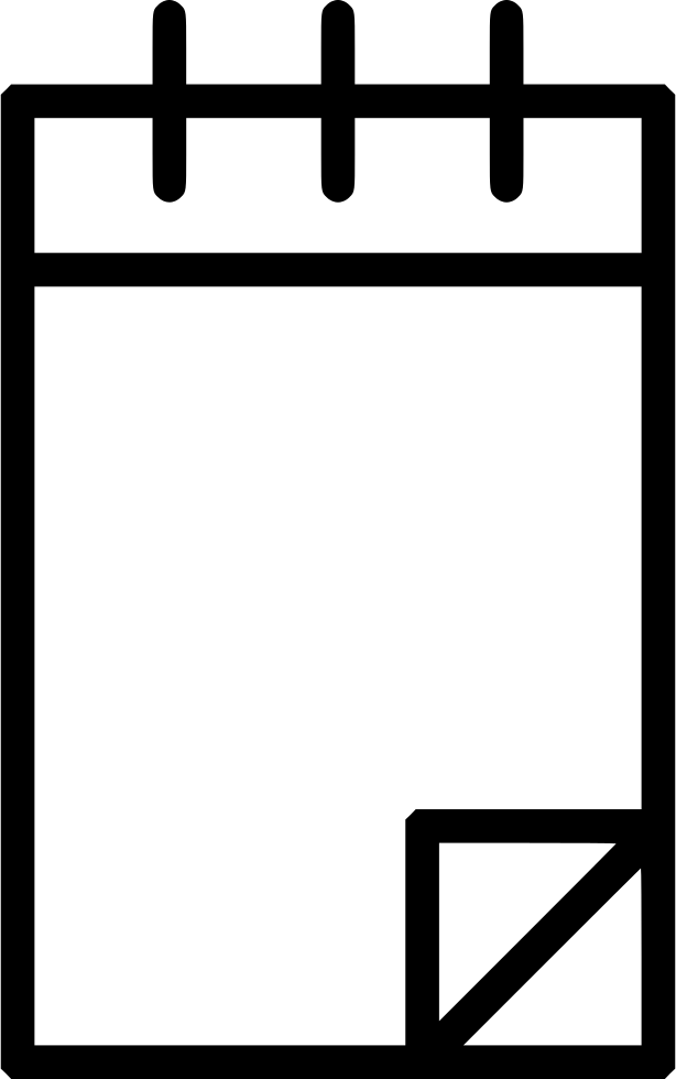 Notepad Comments - Portable Network Graphics Clipart (614x980), Png Download