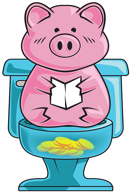 Bleed Area May Not Be Visible - Funny Piggy Clipart (583x700), Png Download