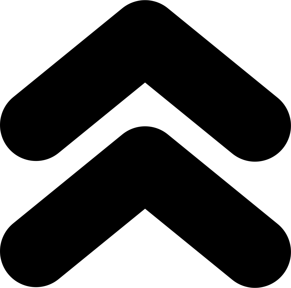 Double Svg Png Icon Free Download Onlinewebfonts - Double Up Arrow Icon Clipart (980x970), Png Download