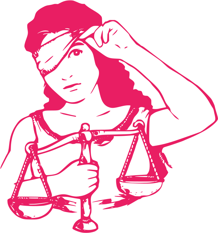 File - Justice Lady - Svg - Justitia: Student Handbook On Justice And Rights Clipart (721x768), Png Download