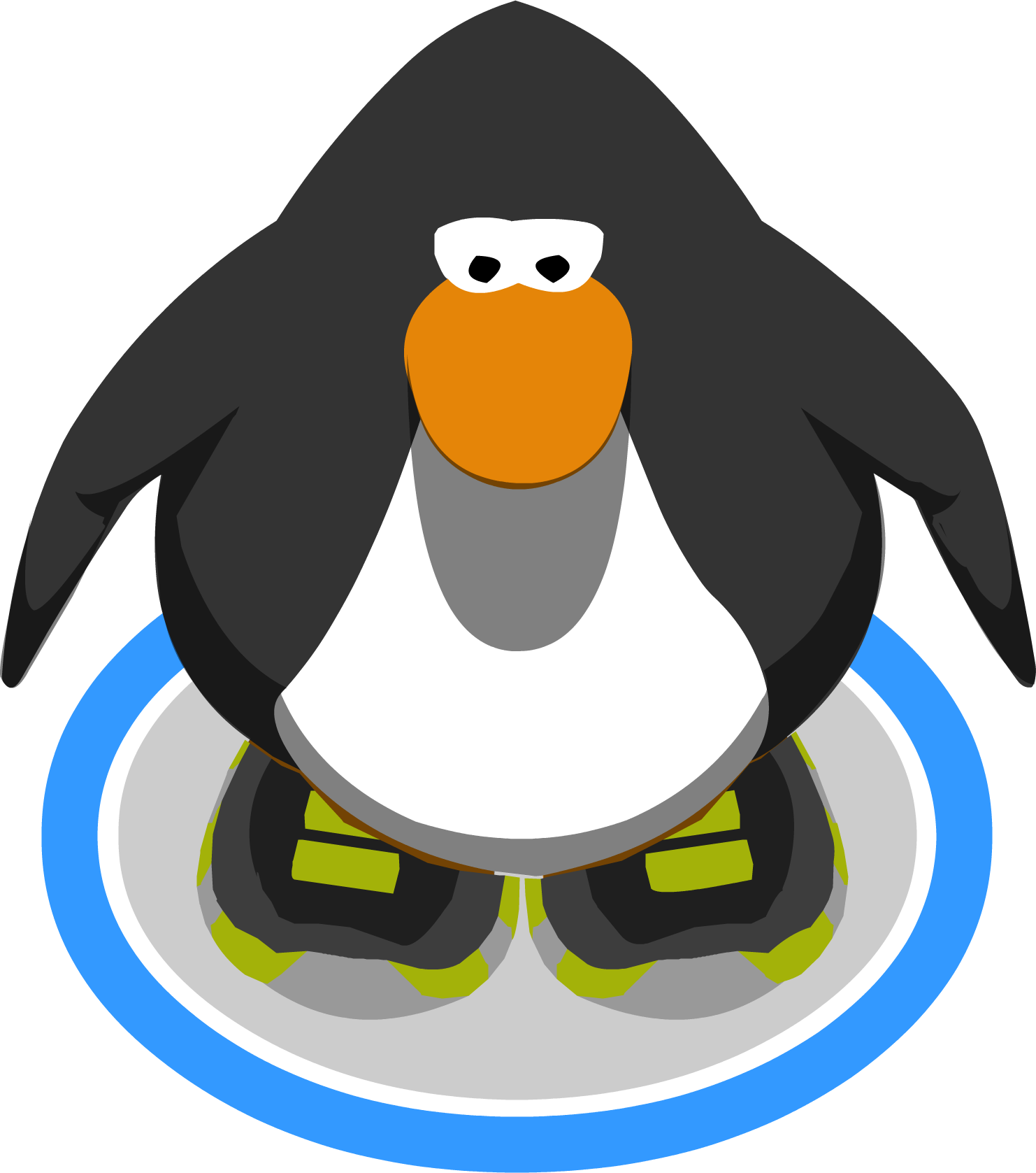 Green Light Up Shoes Ig - Club Penguin Png Clipart (1482x1677), Png Download