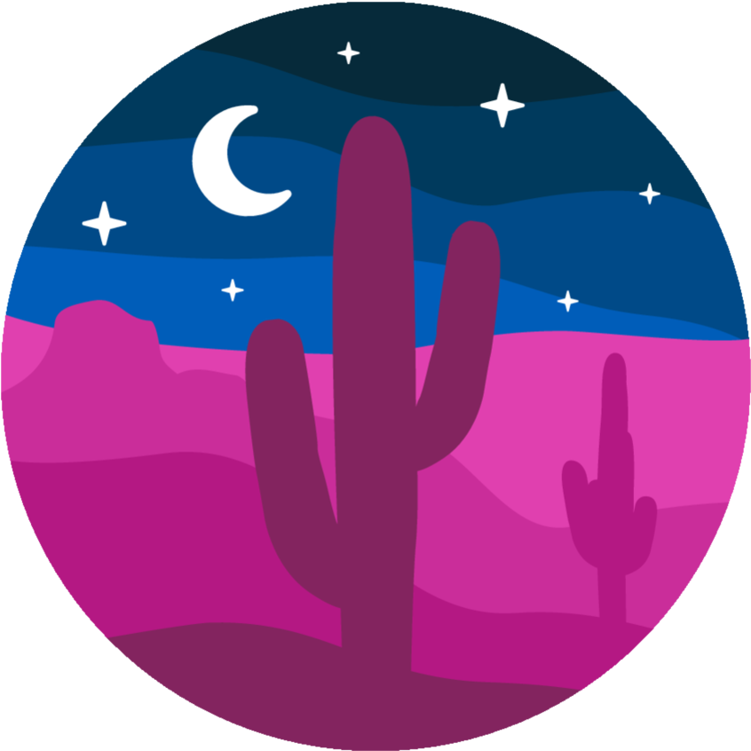 Digital Desert Cactus Mug Clipart (1000x1000), Png Download