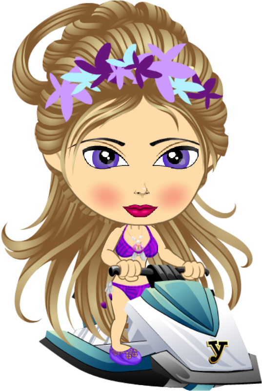 Jet Skiing Is The Best Part Of Vacation - Cartoon Clipart (600x800), Png Download