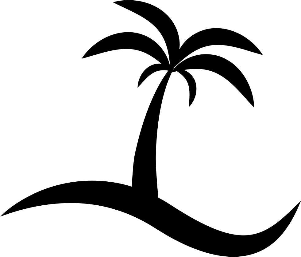 Island With A Tree Png Icon Free - Isla Icon Png Clipart (981x836), Png Download