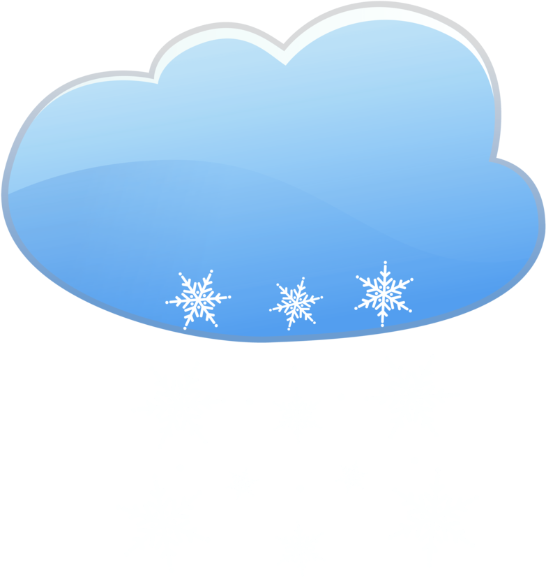 Cloud And Snow Weather Icon - Cloud Snow Png Clipart (800x845), Png Download
