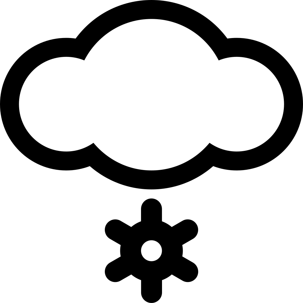 Snowy Weather Cloud Comments - Icon Clipart (980x980), Png Download