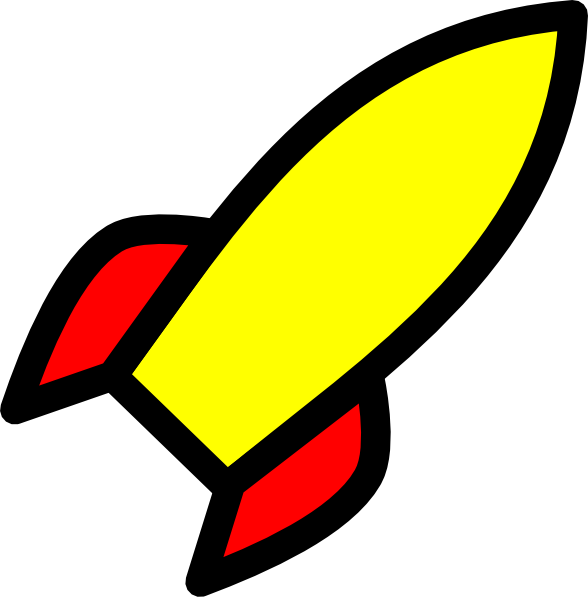 Cartoon Rocket Ship Clipart (588x597), Png Download