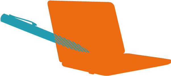 Computer And Pencil Icons - Chair Clipart (848x471), Png Download