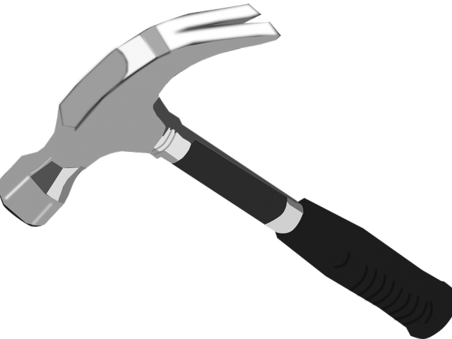 Wrench Clipart Hammer - Hammer Clipart Png Transparent Png (640x480), Png Download