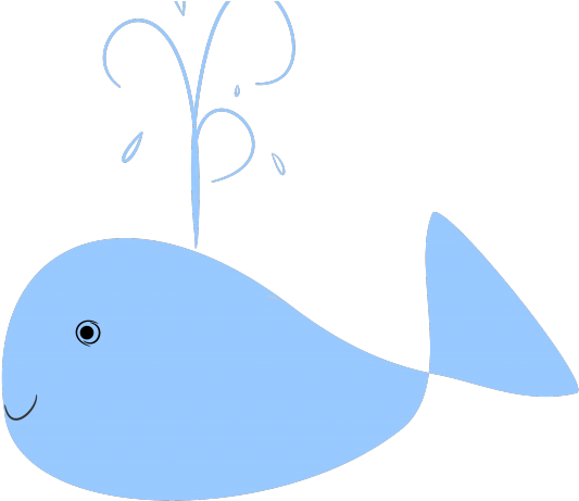 Original - Cartoon Whale Transparent Clipart (640x480), Png Download
