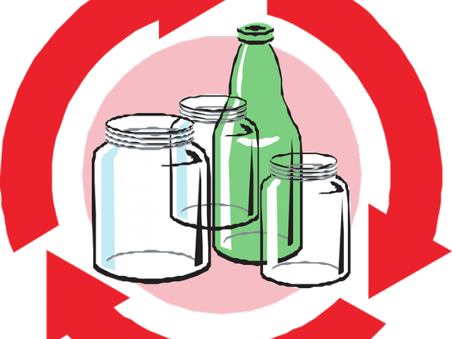 Recycle Clipart Recycling Glass - Recycle Glass Logo - Png Download (640x480), Png Download
