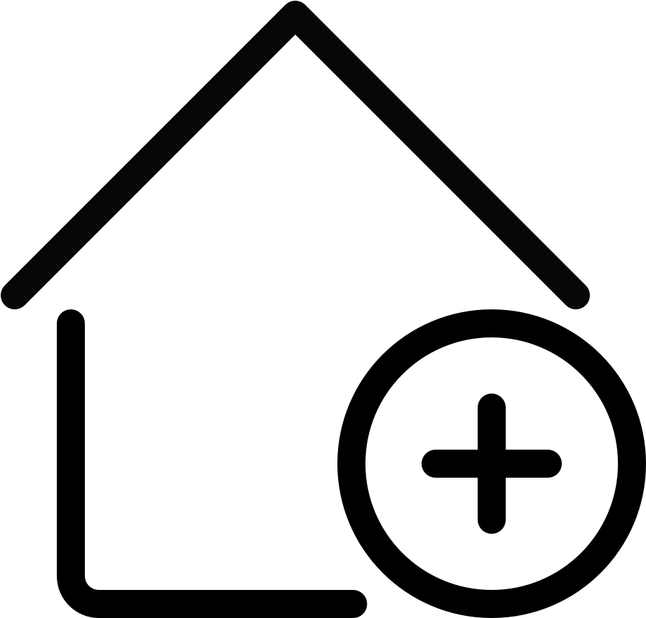 Building Home Plus - Add Task Transparent Png Clipart (960x960), Png Download