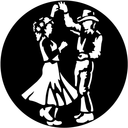 Apollo Design 7009 West Dancers Steel Pattern Clipart (650x650), Png Download