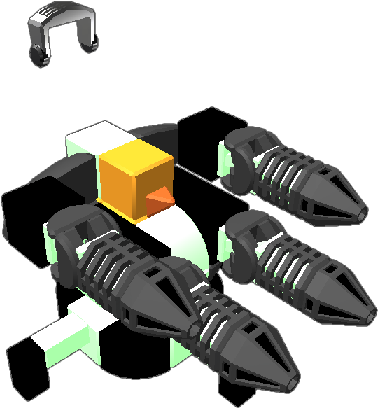 Elite Cyborg Duck Brought The Elite Turret Duck With - Robot Clipart (768x768), Png Download