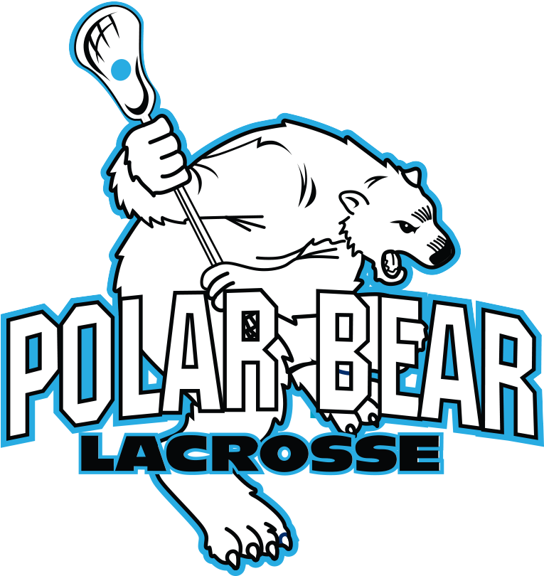 2017-18 Marks Polar Bear Lacrosse 15th Season - Bear With Lacrosse Stick Clipart (764x820), Png Download