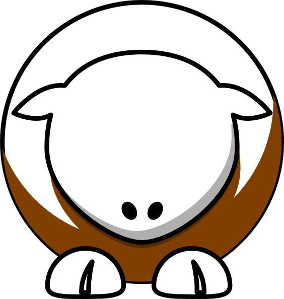 Yellow Sheep Clipart - Png Download (564x594), Png Download