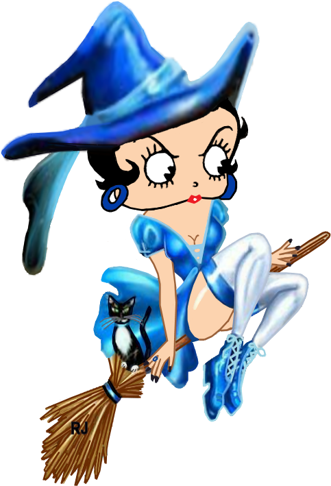 Happy🔮halloween Betty Boop, Happy Halloween, Bb, Witch, - Bruxinhas Lindas Clipart (500x750), Png Download