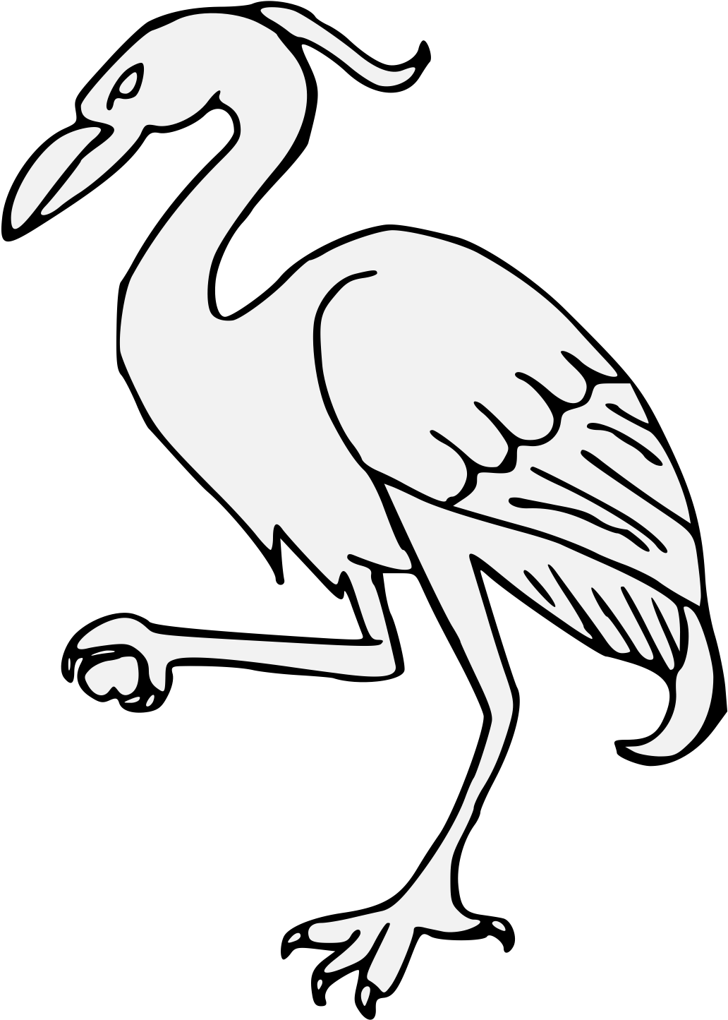 Crane Clipart (1031x1462), Png Download
