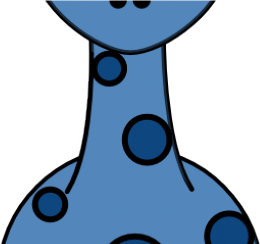 Giraffe Clipart Blue - Clip Art - Png Download (640x480), Png Download
