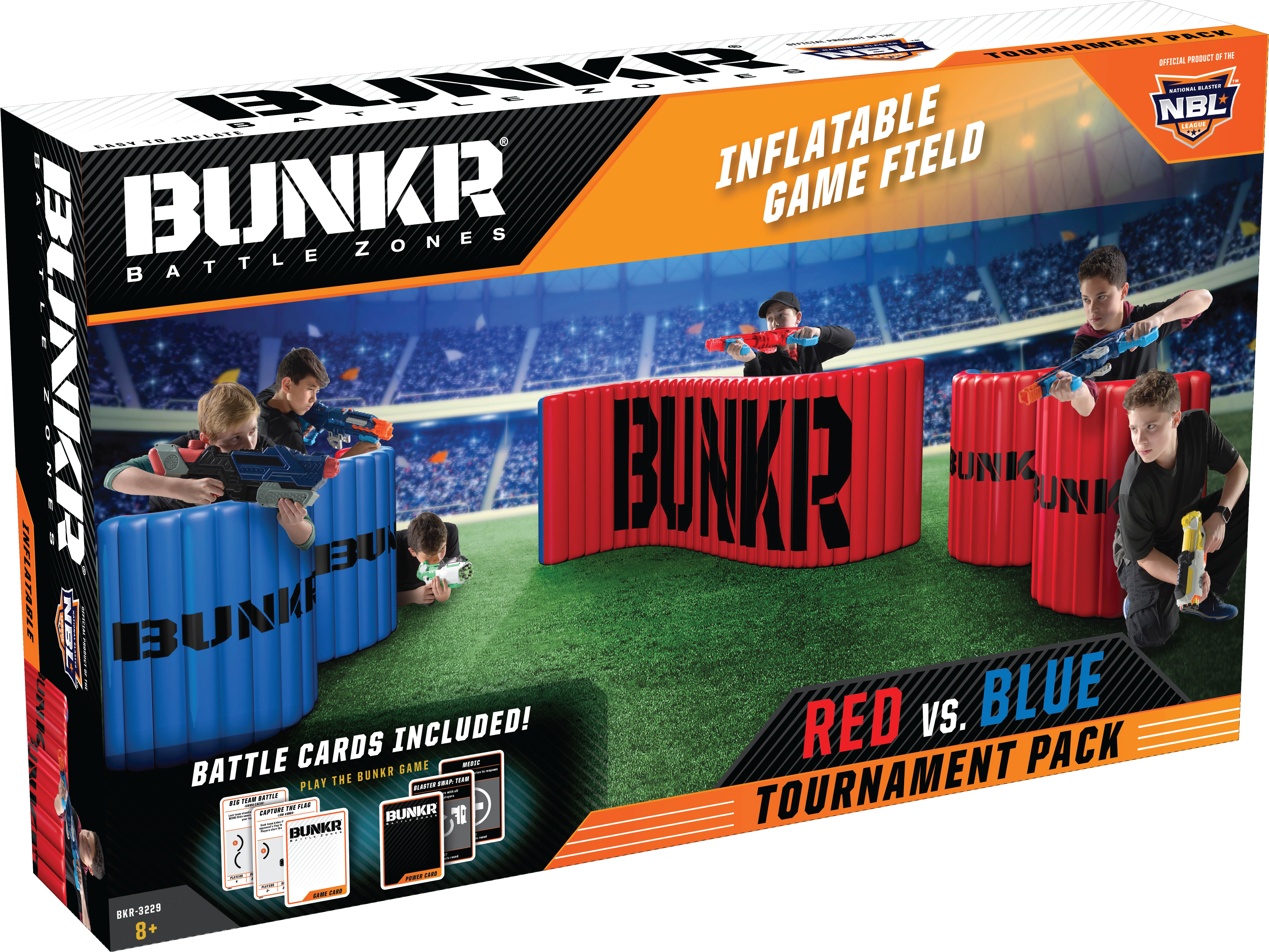 Bunkr Build Your Own Battlezone Inflatable Red Vs Clipart (6550x4900), Png Download