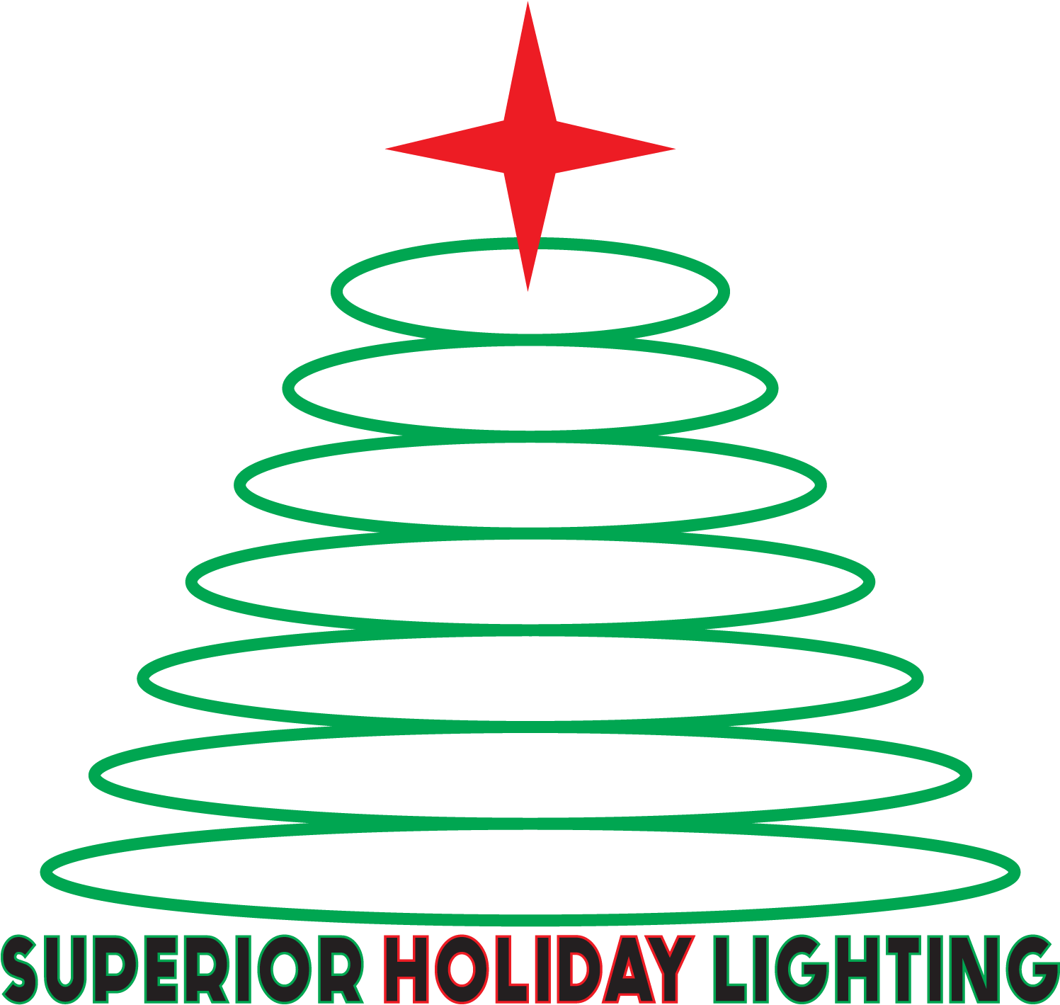 Superior Lighting - Superior Holiday Lighting Clipart (1600x1600), Png Download