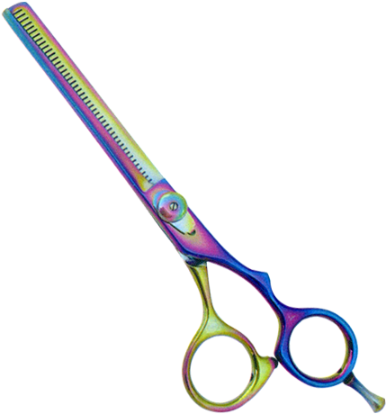 Professional Thinning Scissors Single Side Teeth - Thinning Scissors Clipart (600x600), Png Download