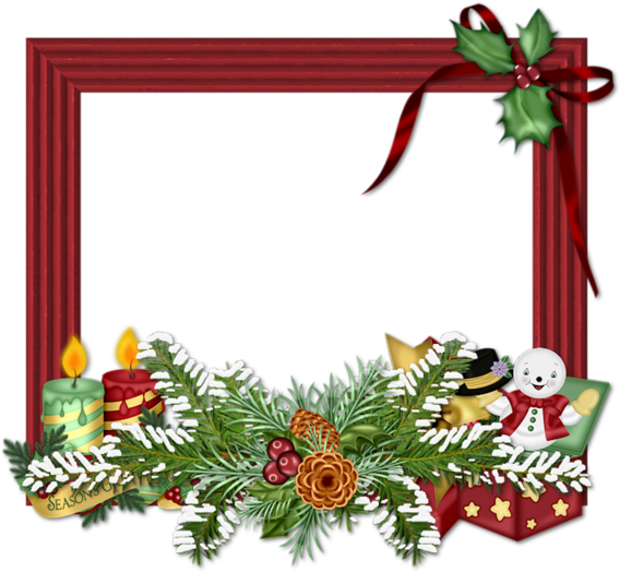 Christmas Clipart, Coins, Clip Art, Frames, Christmas - Bords De Page Noel - Png Download (600x600), Png Download