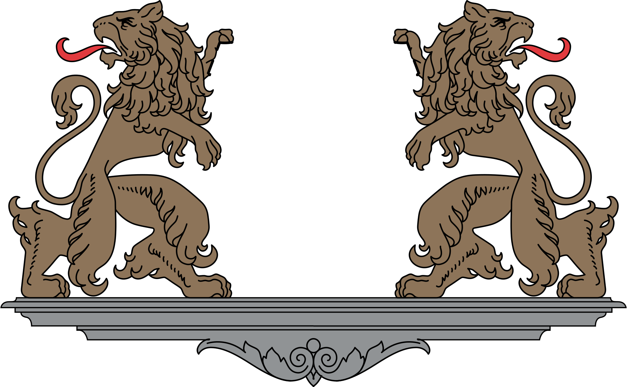 Open - Riga Coat Of Arms Clipart (2000x1233), Png Download