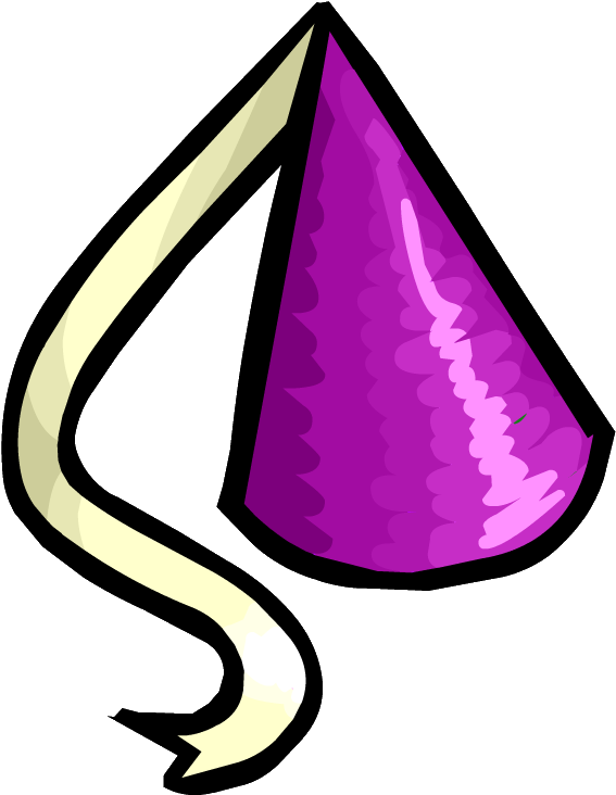 Amethyst Hat - Princess Hat Club Penguin Clipart (619x755), Png Download