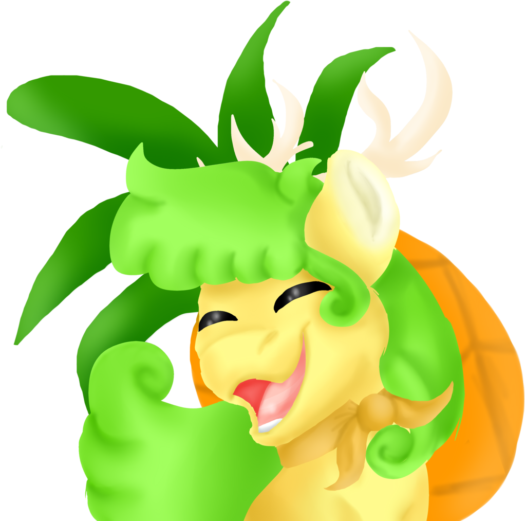 Euspuche, Bust, Deer, Eyes Closed, Food, Oc, Oc - Artist Clipart (1075x1024), Png Download
