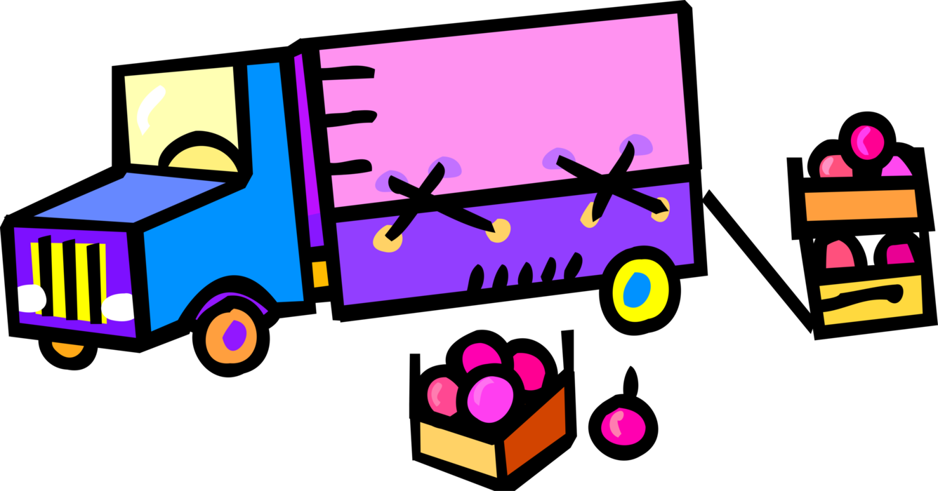 Transport With Boxes Of Clipart (1336x700), Png Download