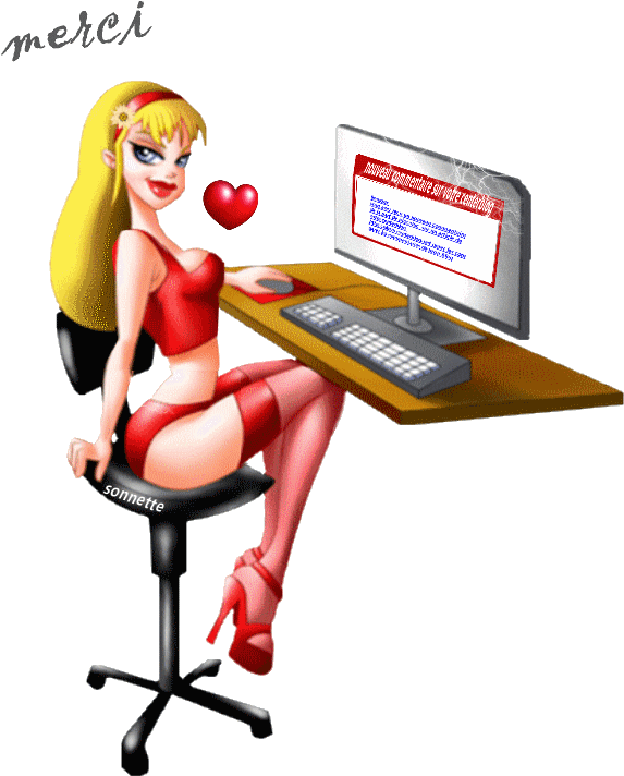 Merci Fille Sexy Clipart (600x800), Png Download