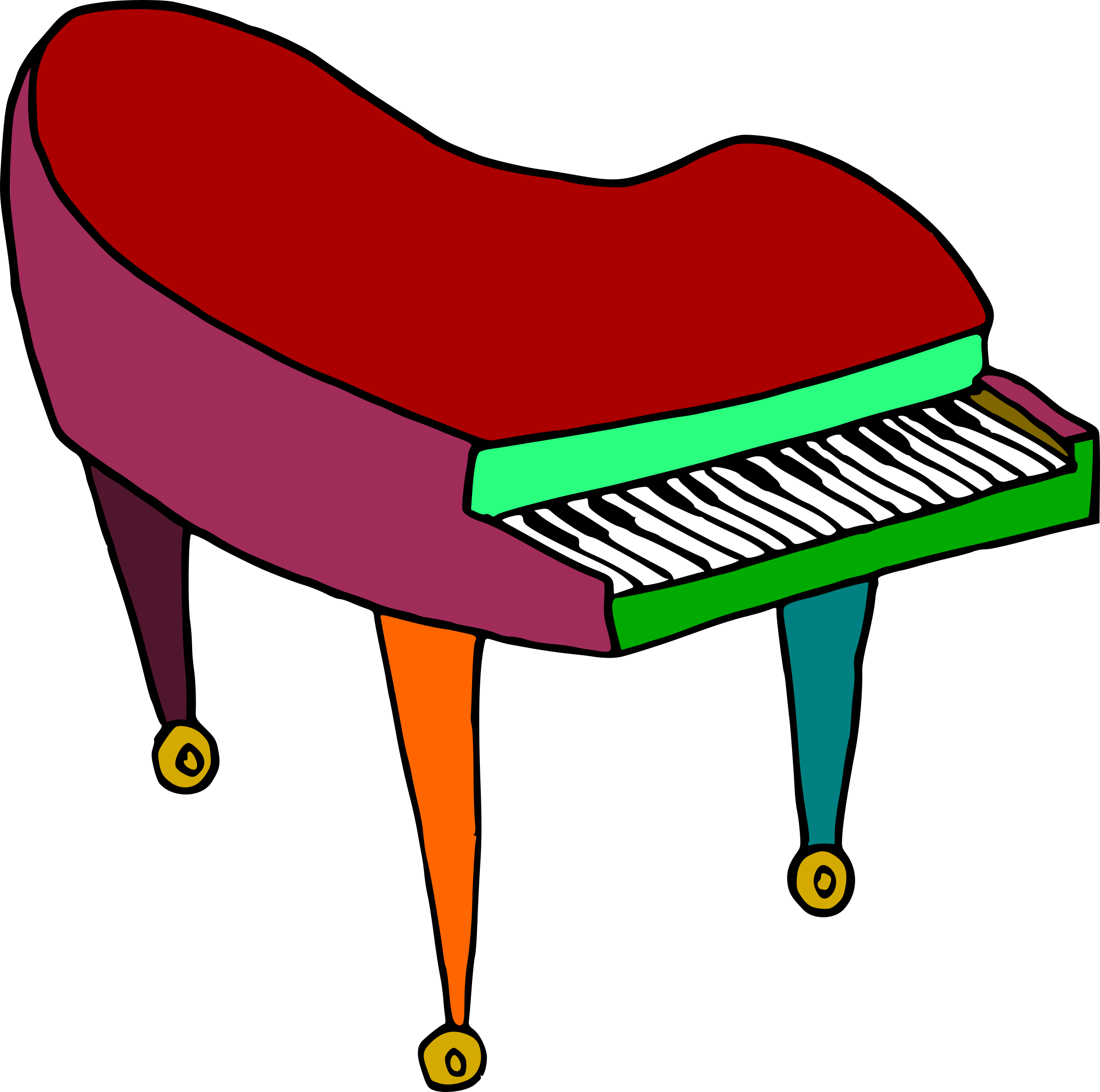 By Doodleguy - Piano Clipart (800x794), Png Download
