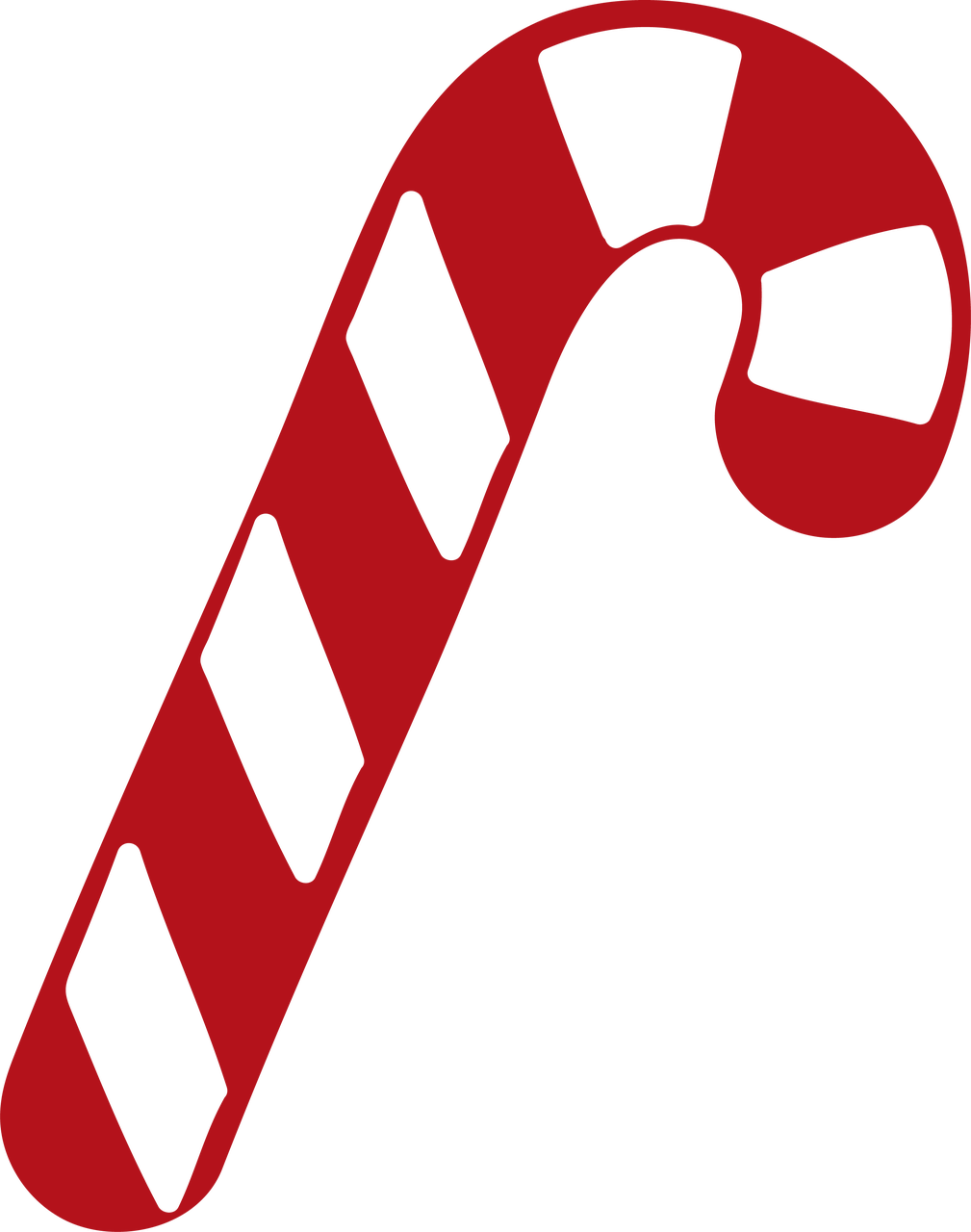 Image - Candy Cane Silhouette Clipart (1009x1280), Png Download