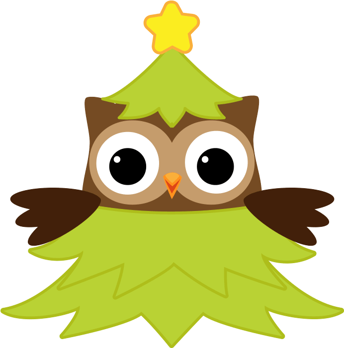 Happy Owl, Winter Theme, Sorting, Owls, Christmas Decorations - Hibou De Noel Dessin Clipart (700x700), Png Download