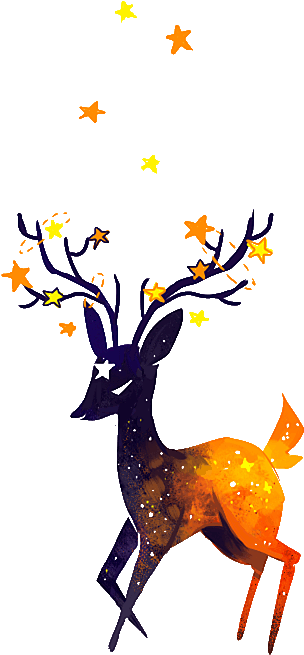 Doe Deer Drawing Tumblr Www Imgkid Com The Image Kid - Transparent Deer Drawing Clipart (500x700), Png Download