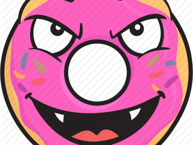 Doughnut Clipart Smiley - Furious Bacon - Png Download (640x480), Png Download
