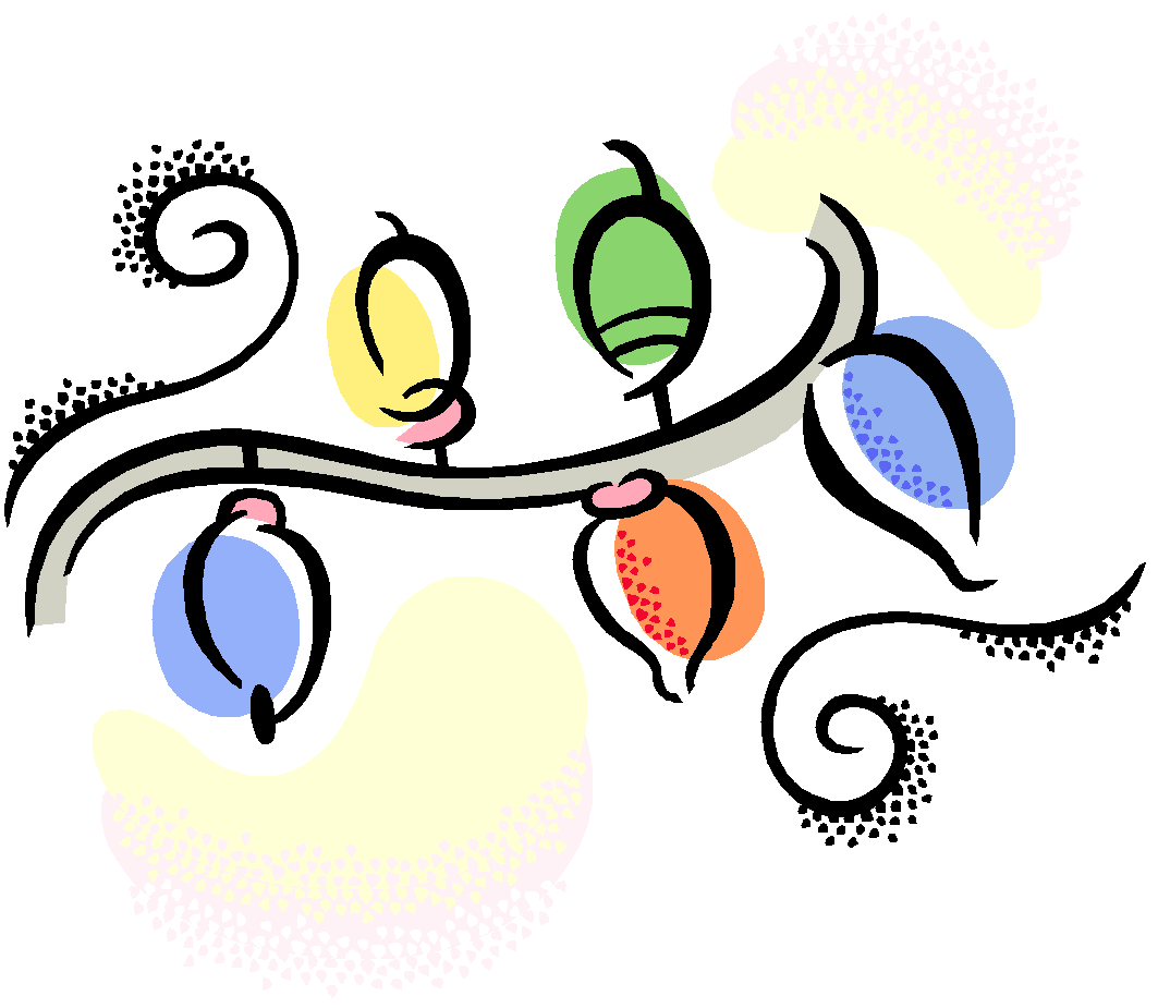 Christmas Lights In Ludlow - Tennis Christmas Lights Clipart - Png Download (1048x905), Png Download