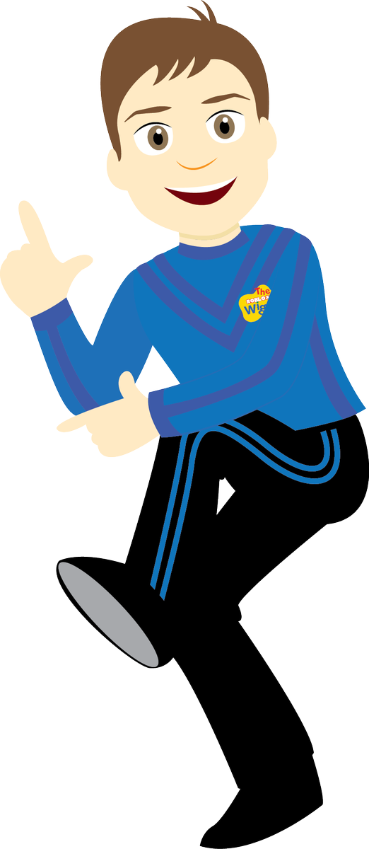 Robloxian Wiggles On Twitter - Anthony The Wiggles Cartoon Clipart (522x1200), Png Download