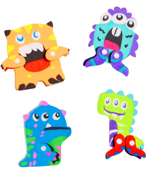 Scribble Stuff Wiggle Erasers By The Write Dudes Put - Cartoon Clipart (750x750), Png Download