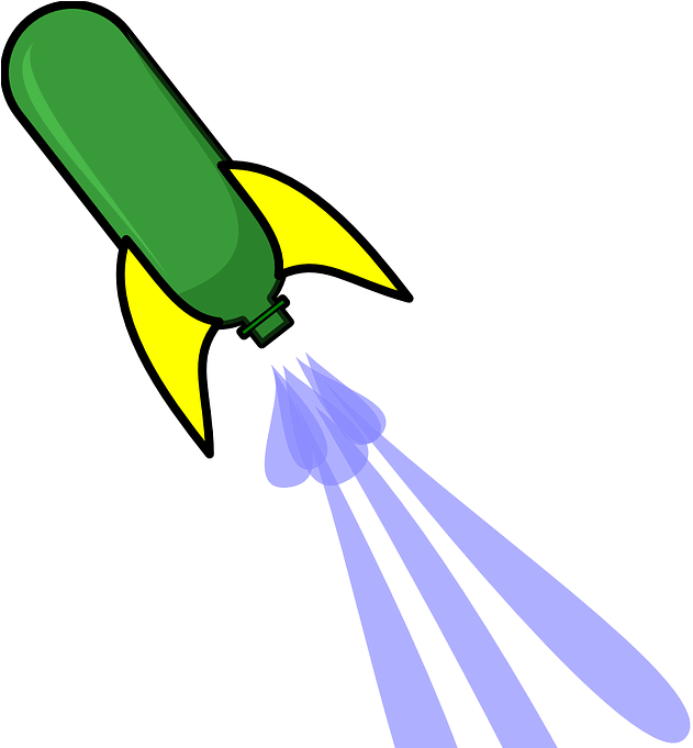 Cartoon Water Bottle Rocket Clipart Full Size Clipart (1725927