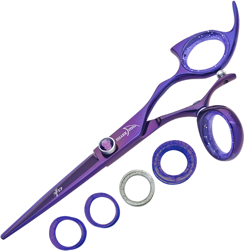 Purple Shark Fin Shears Clipart (900x900), Png Download