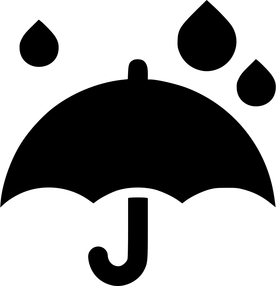 Umbrella Rain Drops Comments - Umbrella Clipart (946x980), Png Download