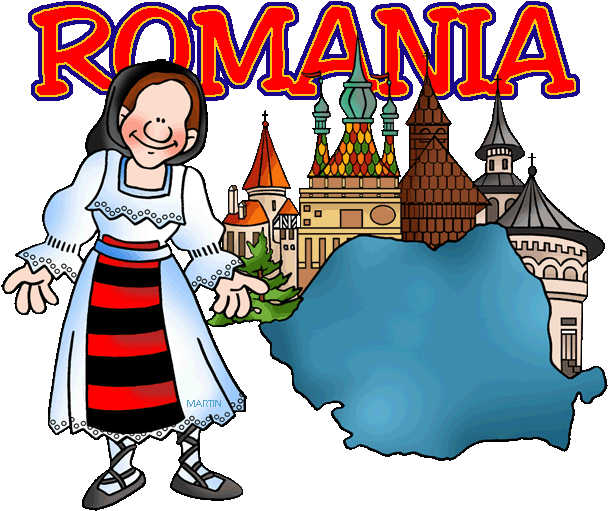 Folk Art Clipart Romanian - Romania Clipart - Png Download (648x542), Png Download