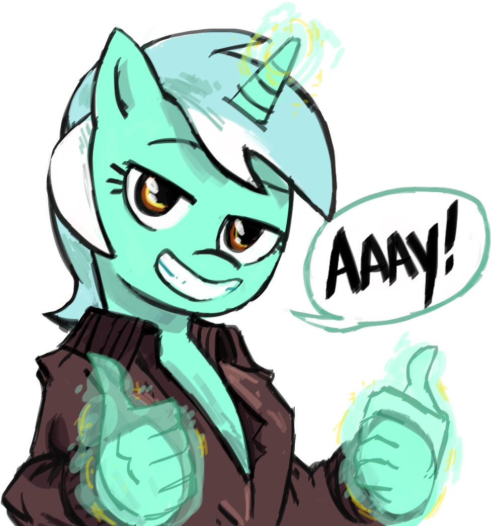 Herny, Clothes, Fonzie, Grin, Hand, Happy Days, Hologram, - Mlp Thumbs Up Clipart (989x1024), Png Download