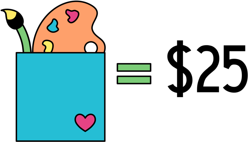 Just $25 Provides One Hope Box To A Hospitalized Child Clipart (1000x794), Png Download