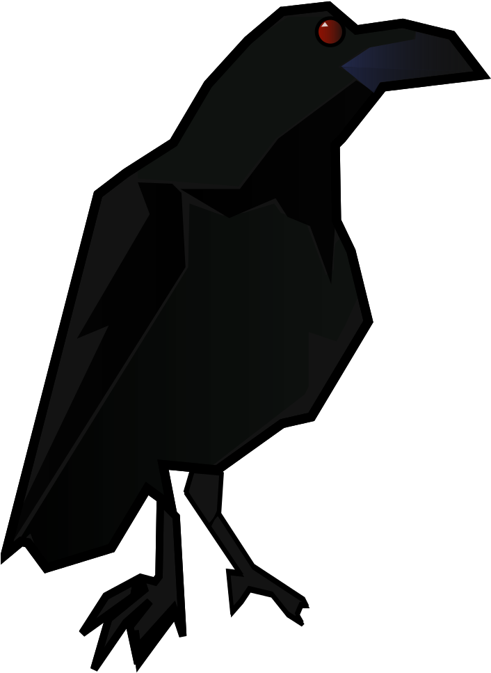 Open - Fish Crow Clipart (1000x1133), Png Download