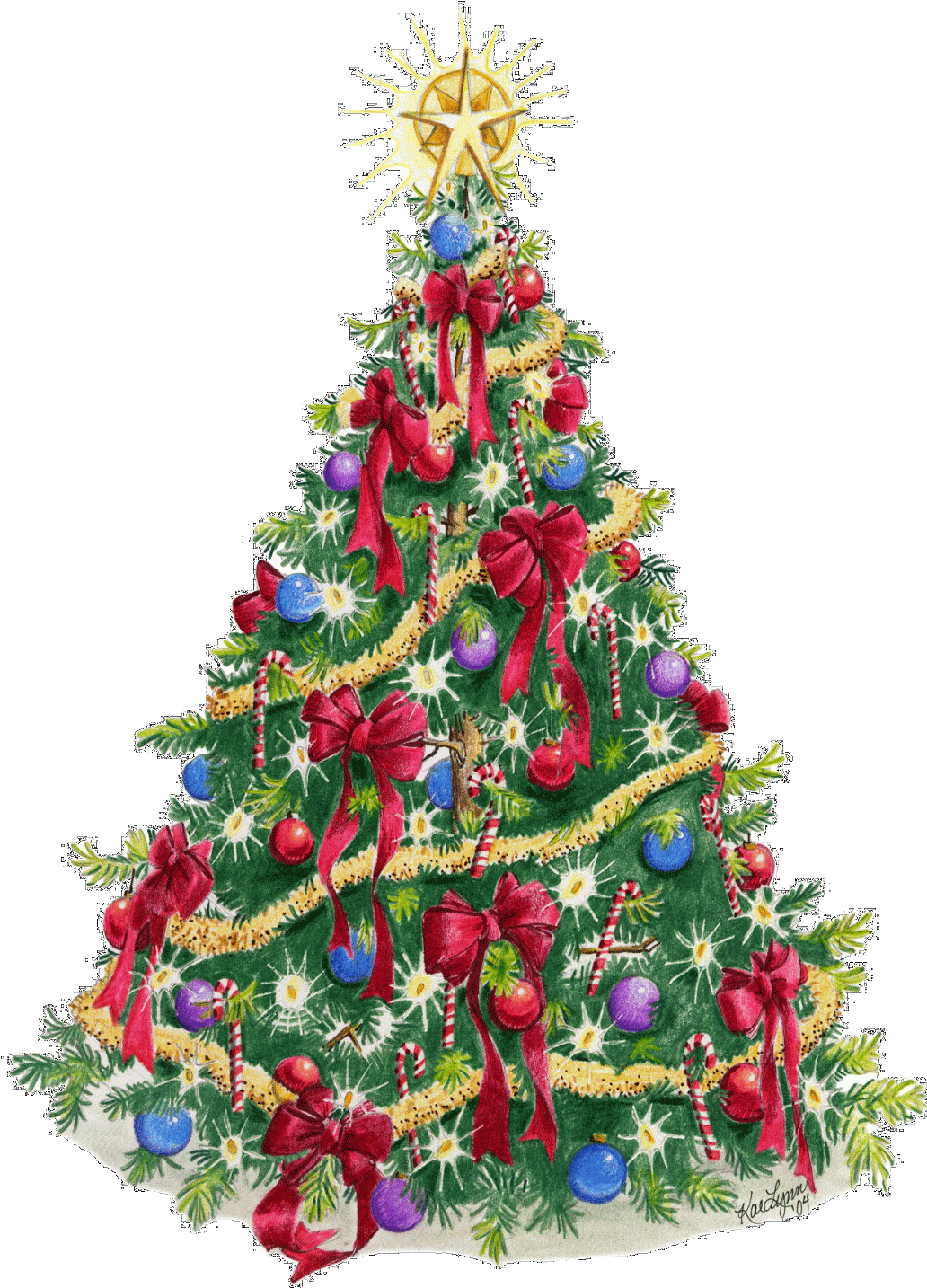 Christmas Lights Clipart Happy Birthday - Christmas Tree Tumblr Transparent - Png Download (1525x1600), Png Download