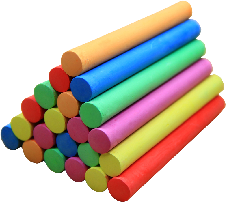 Sidewalk Chalk Color Marker Pen Piling Up - Blackboard Pen Png Clipart (800x800), Png Download